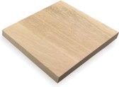 Eiken plank 30 x 30 cm 18 mm - Eikenhouten plank - Losse plank - Meubelpaneel - Kastplank - Timmerpaneel