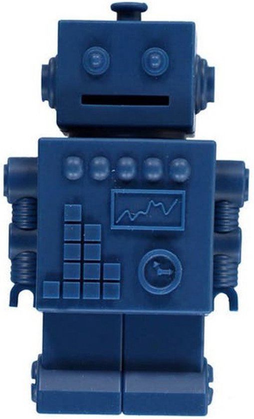 KG Design Spaarpot Robot - Blue Lagoon