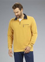 Sweatshirt met rits, kleur geel, maat 2XL