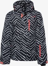 Mountain Peak kinder ski-jas met streepjesprint - Zwart - Maat 164