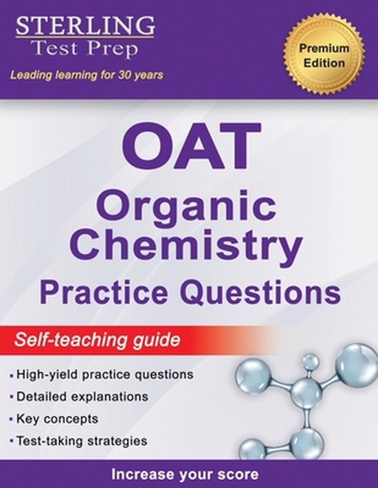 Sterling Test Prep OAT Organic Chemistry Practice Questions - cover