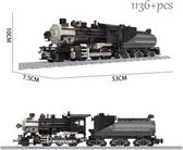 Railway Klassieke Stoom Locomotief Trein building -Compatible met grote merken-