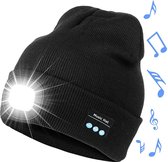 Fedec Muts met led verlichting - Onze size - Oplaadbaar - Ingebouwde speakers - Zwart