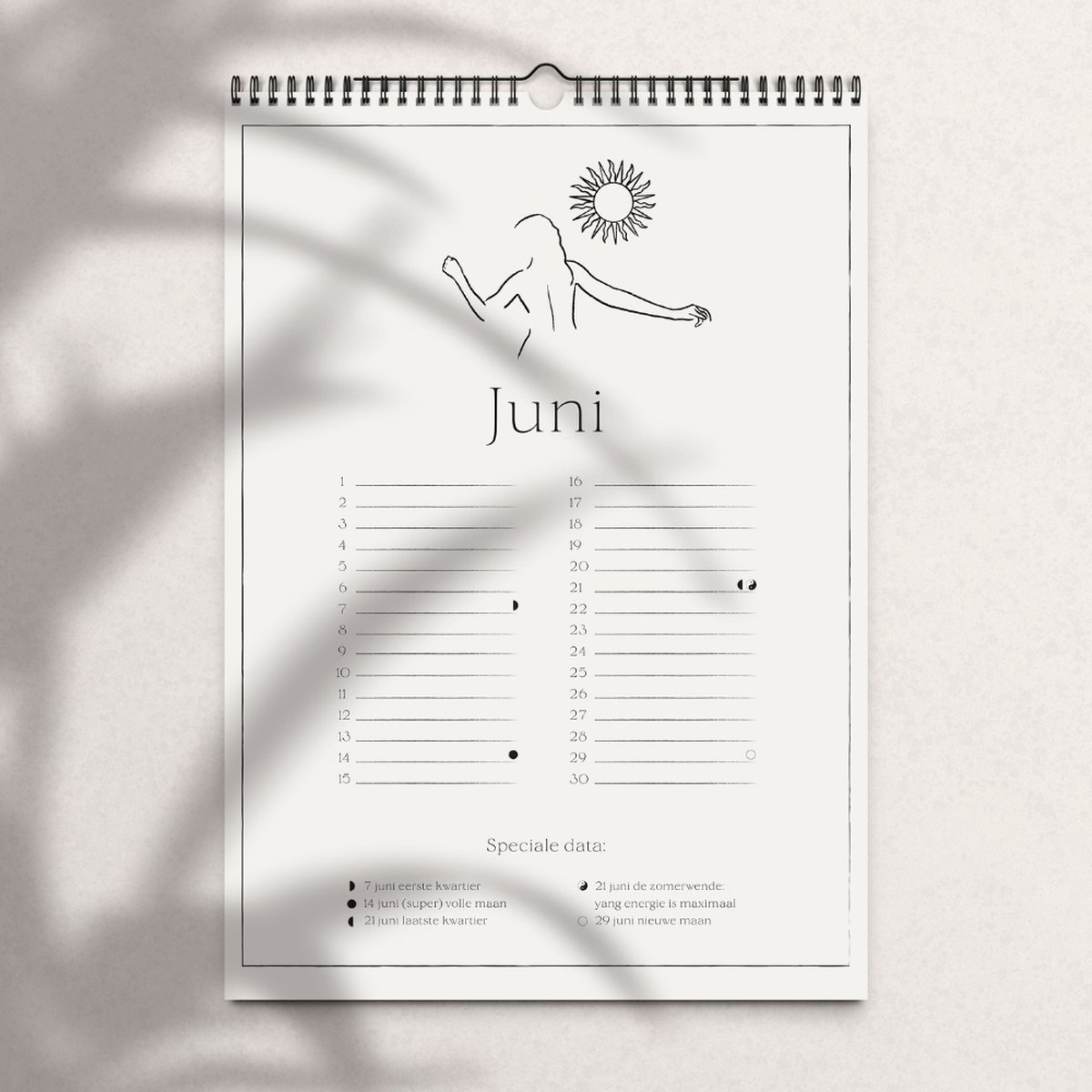 Natural Flow Kalender 2022 - Maandkalender - Spiritueel - 21x29,7 cm 