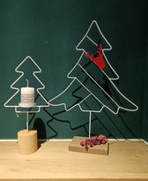 Fragrance and living - metalen kerstdecoratie wit - Kerst - spar - boom