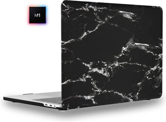 Coque MacBook Pro 13 pouces Marbre - Noir