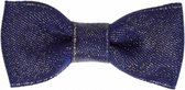 Baby haarspeldje met strikje - Navy sparkle | Blauw | Baby