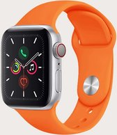 Siliconen Apple Watch Bandje - Oranje - 38/40/41 mm - Apple Watch Series 1 2 3 4 5 6 7 SE - Geschikt voor Apple Watch