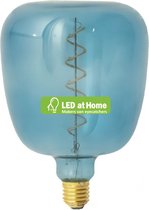 LEDatHOME - Bona Ocean blauwe XXL gloeilamp, Pastel lijn, wijnstok filament, 5W E27 Dimbaar 2700K