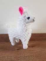 Superzachte Alpaca / Lama knuffel - 23 cm hoog in een witte kleur