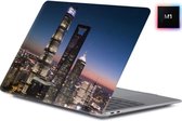 Laptophoes - Geschikt voor MacBook Air 13 inch Hoes - Case Voor Air M1 2020 (A2337) - Nacht Stad 2