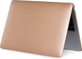 Laptophoes - Geschikt voor MacBook Air 13 inch Hoes - Case voor Air 2018-2021 (M1, A1932 t/m A2337) - Goud