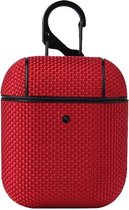 AirPods hoesjes van By Qubix - AirPods 1/2 hoesje - Hardcase - Business series - Rood