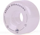 Arbor Shakedown 58 Mm Wielen - Ghost White