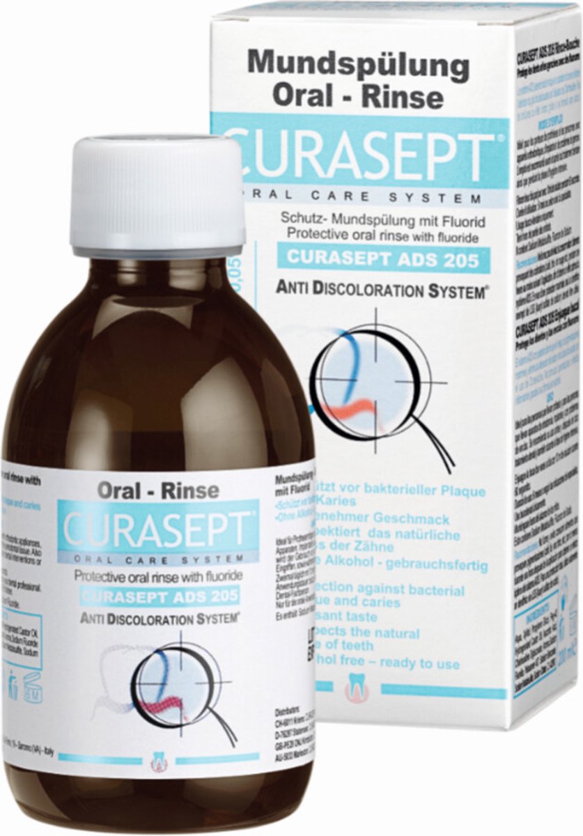 Curasept Mondspoeling 0,05% CHX - 2 x 200 ml - Voordeelverpakking