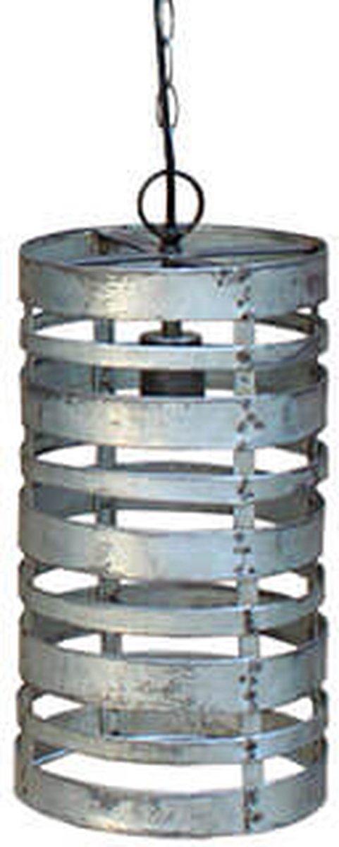 Hanglamp - industriële lamp - opengewerkte lamp - 20 cm rond - Trendy - H37cm