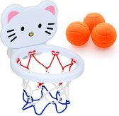 Badspeelgoed kinderen - Mini basketbal set voor in bad - Kat - Speelgoed voor in bad - Basketbal set met zuignappen