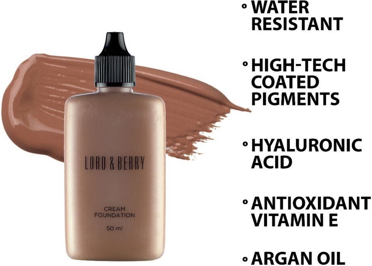 Lord & Berry - Cream Foundation Fluid Foundation - Caramel