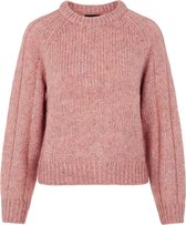 Pieces PCNORI LS O-NECK KNIT KAC BFD Dames Misty Rose- Maat XS