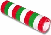 6x rollen serpentine rollen groen/rood/wit 4 meter - Italiaanse kleuren