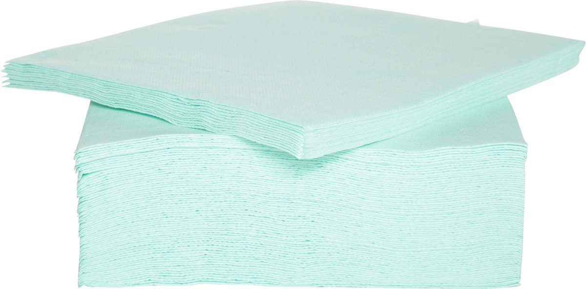 Cosy & Trendy Servetten Luxe kwaliteit - lichtblauw - 40x - 38 x 38 cm - Tafel decoratie - Papier