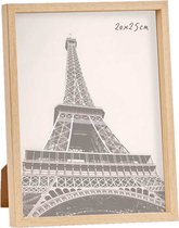 Kunststof fotolijst met hout look geschikt voor een foto van 20 x 25 cm