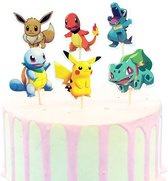24  Pokémon cocktailprikkers  - Verjaardag feest - cocktail prikkers - Taart decoratie - Saté prikkers - Party