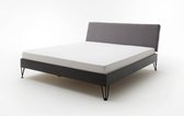 Boston metalen bed hoofdeinde ruitmotief 180x200 cm