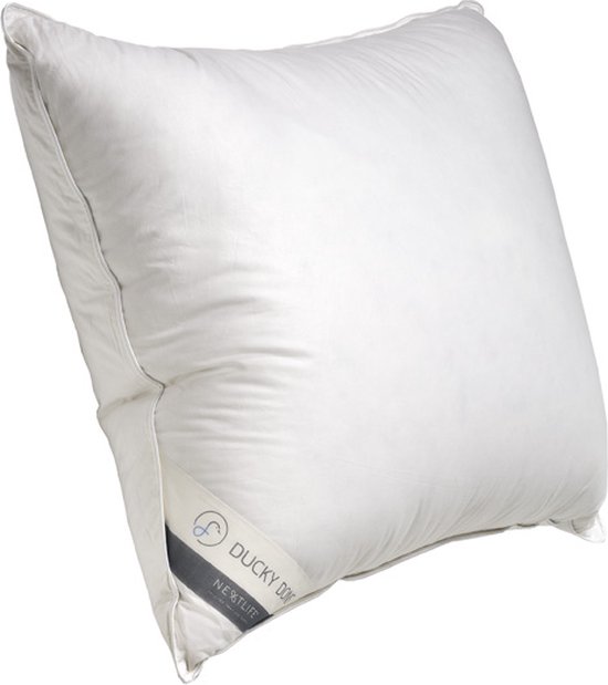 Sleepling Donskussen 40x60 Cm - 100% Dons En Veren, Wasbaar Op 60°C - Wit Katoenen Hoofdkussen