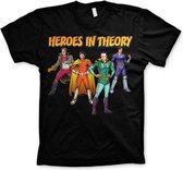 The Big Bang Theory Heren Tshirt -XL- Heroes In Theory Zwart