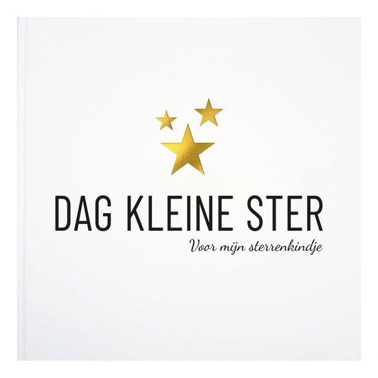 Boek met de titel 'DAG KLEINE STER' en drie gouden sterren op de voorkant.