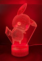 "POKEMON - PIKACHUC" 3D led lamp