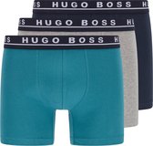 Hugo Boss Onderbroek - Mannen - aquablauw - grijs - navy