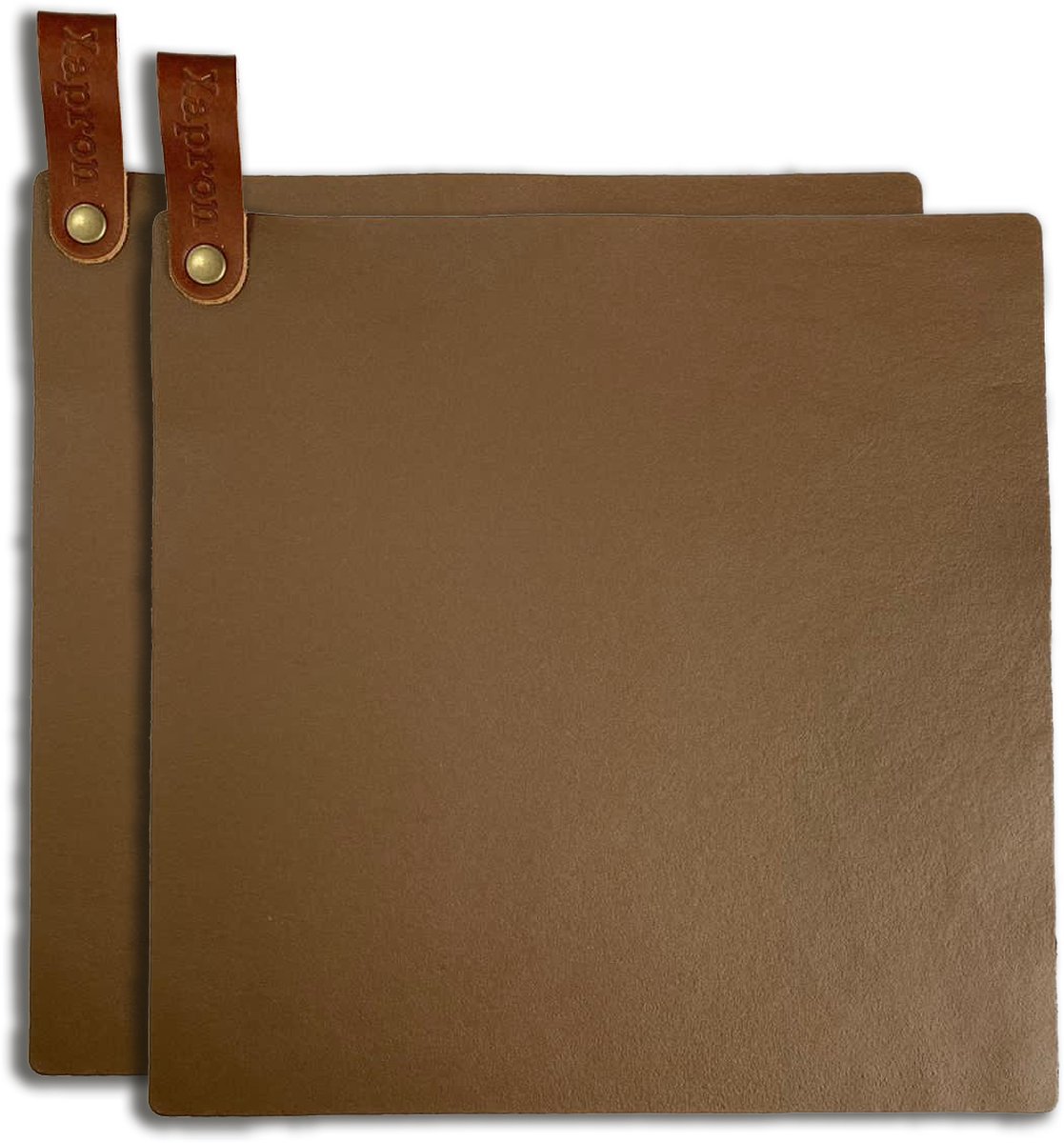 Xapron Leren Pannenlappen Kansas kleur Roest