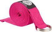 Yamkas Yogariem Katoen 183 x 3.8 cm - Yoga Stretch Strap Riem  Fuchsia