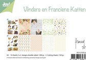 Joy!Crafts Papierset - A4 - 10 designs - Franciens katten en vlinder