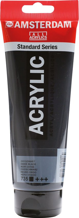 Acrylverf - 735 Oxydzwart - Amsterdam - 250 ml