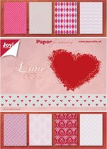 Joy!Crafts Papierset - A5 - 8x4 designs - Valentine