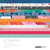 Scrapbook papier - Kaisercraft chase rainbows paper pad 16,5x16,5cm