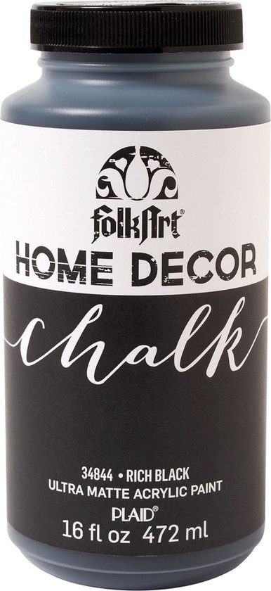 Foto: Folkart home decor chalk rich black 472ml 3 stuk