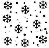 Mundart Stempel - Stencil Sneeuwvlokken