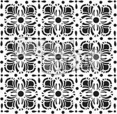 Hobbysjabloon - Template 6x6" 15x15cm flower tiles