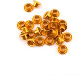 Oogjes Ringetjes - Eyelets - metallic oranje - 1000 stuks