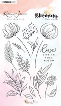 Stempel - Clear stamp - Studio Light - A6 Karin Joan Blooming nr.04