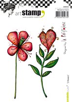 Carabelle Studio Cling stamp - A6 2 flowers