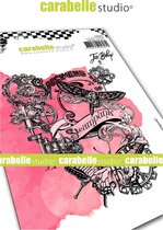 Carabelle Studio Cling stamp - A6 collage steampunk