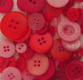 Buttons Galore color blends 1,2-2,5cm +/- 75x cherries