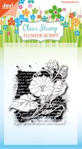 Joy!Crafts clear stempel flower script