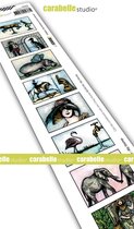 Carabelle Studio Cling stamp - edge 8 labels hommes animaux
