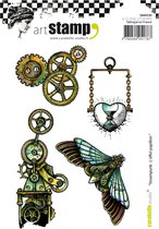 Carabelle Studio Cling stamp - A6 steampunk l'effet papillon